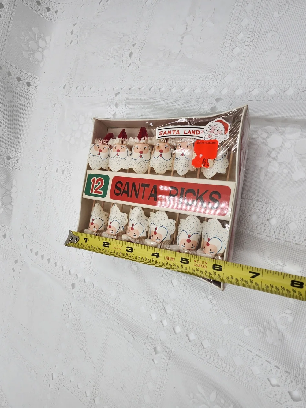 2 new boxes of toothpick Santa Pick Christmas Vintage Hors D'oeuvres Picks Japan